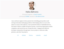 Tablet Screenshot of heikobehrens.net
